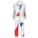 Three Colors Blue White Line Star Hooded Jumpsuit (Men)  View2