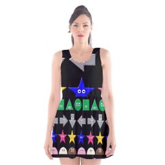 Cute Symbol Scoop Neck Skater Dress by Nexatart