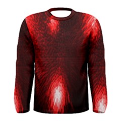 Box Lights Red Plaid Men s Long Sleeve Tee by Mariart