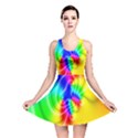 Complex Orange Red Pink Hole Yellow Green Blue Reversible Skater Dress View1