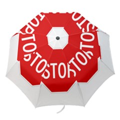 Stop Sign Folding Umbrellas by Valentinaart