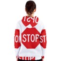 Stop sign Women s Zipper Hoodie View2