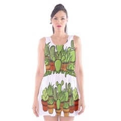 Cactus - Dont Be A Prick Scoop Neck Skater Dress by Valentinaart