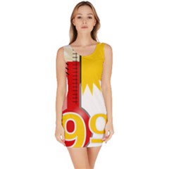 Thermometer Themperature Hot Sun Sleeveless Bodycon Dress by Mariart