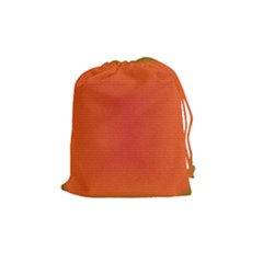 Scarlet Pimpernel Writing Orange Green Drawstring Pouches (medium)  by Mariart