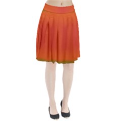 Scarlet Pimpernel Writing Orange Green Pleated Skirt by Mariart