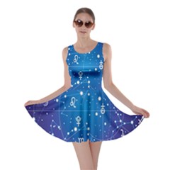 Astrology Illness Prediction Zodiac Star Skater Dress by Mariart