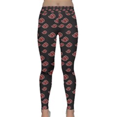 Cloud Red Brown Classic Yoga Leggings by Mariart