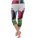 Helmet Ball Football America Sport Red Brown Blue Green Capri Yoga Leggings View4