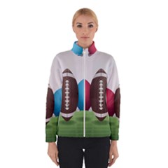 Helmet Ball Football America Sport Red Brown Blue Green Winterwear by Mariart