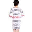 Binary Black Cyber Data Digits Long Sleeve Nightdress View2