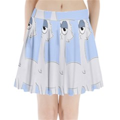 Grumpy Persian Cat Llama Pleated Mini Skirt by Catifornia