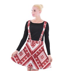 Fabric Aztec Suspender Skater Skirt by Mariart