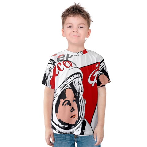 Valentina Tereshkova Kids  Cotton Tee by Valentinaart