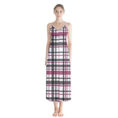 Plaid Pattern Chiffon Maxi Dress by Valentinaart