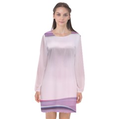 Background Image Greeting Card Heart Long Sleeve Chiffon Shift Dress  by Nexatart