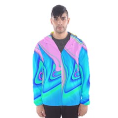 Aurora Color Rainbow Space Blue Sky Purple Yellow Green Pink Red Hooded Wind Breaker (men) by Mariart