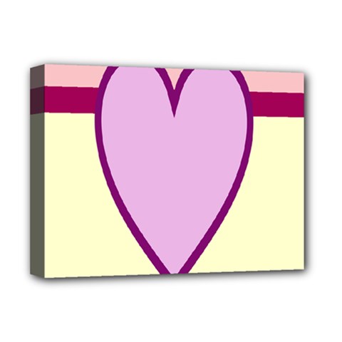 Cute Gender Gendercute Flags Love Heart Line Valentine Deluxe Canvas 16  X 12   by Mariart