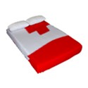 Tabla Laboral Sign Red White Fitted Sheet (Full/ Double Size) View2