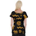 Aztecs pattern Women s Cap Sleeve Top View2