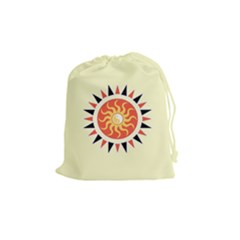 Yin Yang Sunshine Drawstring Pouches (medium)  by linceazul