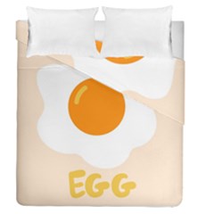 Egg Eating Chicken Omelette Food Duvet Cover Double Side (queen Size) by Nexatart