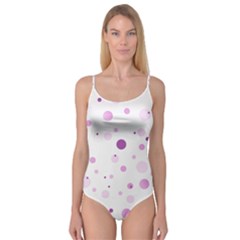 Decorative Dots Pattern Camisole Leotard  by ValentinaDesign