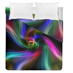 Abstract Art Color Design Lines Duvet Cover Double Side (queen Size) by Nexatart