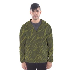 Linux Logo Camo Green Hooded Wind Breaker (men) by bullshitdesign