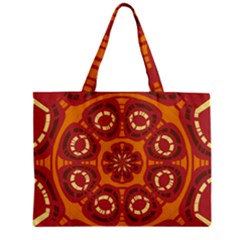 Dark Red Abstract Zipper Mini Tote Bag by linceazul