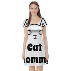 Love My Cat Mommy Short Sleeve Skater Dress by Catifornia