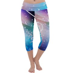 Christmas Capri Yoga Leggings by Mariart