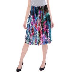 Fireworks Rainbow Midi Beach Skirt by Mariart