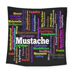 Mustache Square Tapestry (large) by Mariart