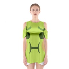 Barf Shoulder Cutout One Piece by BestEmojis