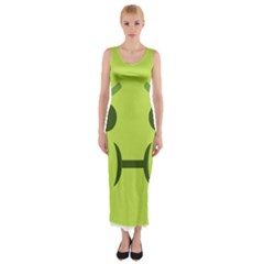 Barf Fitted Maxi Dress by BestEmojis