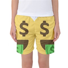 Money Face Emoji Women s Basketball Shorts by BestEmojis