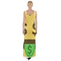 Money Face Emoji Maxi Thigh Split Dress View2