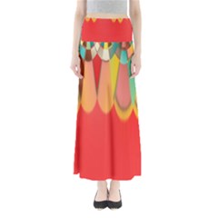 Colors On Red Maxi Skirts by linceazul