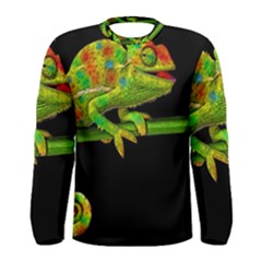 Chameleons Men s Long Sleeve Tee by Valentinaart