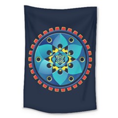 Abstract Mechanical Object Large Tapestry by linceazul