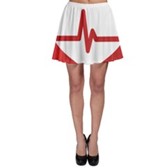 Cardiologist Hypertension Rheumatology Specialists Heart Rate Red Love Skater Skirt by Mariart