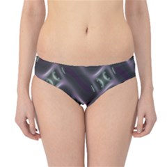 Closeup Purple Line Hipster Bikini Bottoms by Mariart