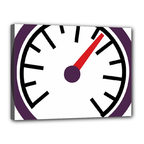 Maker Measurer Hours Time Speedometer Canvas 16  X 12  by Mariart