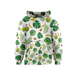 Tropical Pattern Kids  Pullover Hoodie by Valentinaart