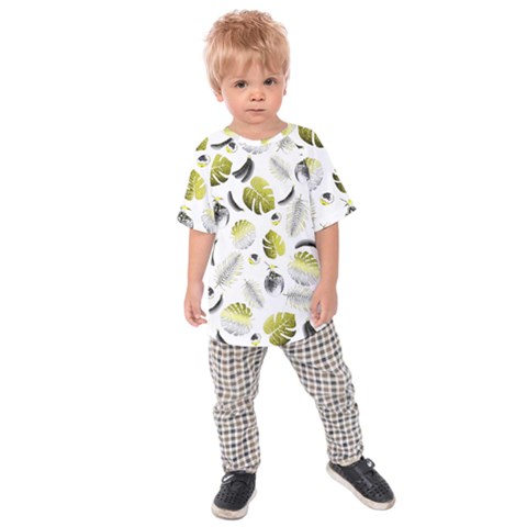 Tropical Pattern Kids  Raglan Tee by Valentinaart