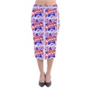 Happy 4th Of July Theme Pattern Velvet Midi Pencil Skirt View1