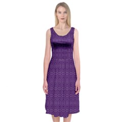 Pattern Midi Sleeveless Dress by ValentinaDesign