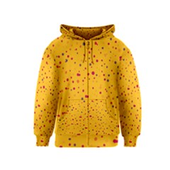 Dots Pattern Kids  Zipper Hoodie by ValentinaDesign