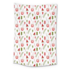 Watermelon Fruit Paterns Large Tapestry by TastefulDesigns